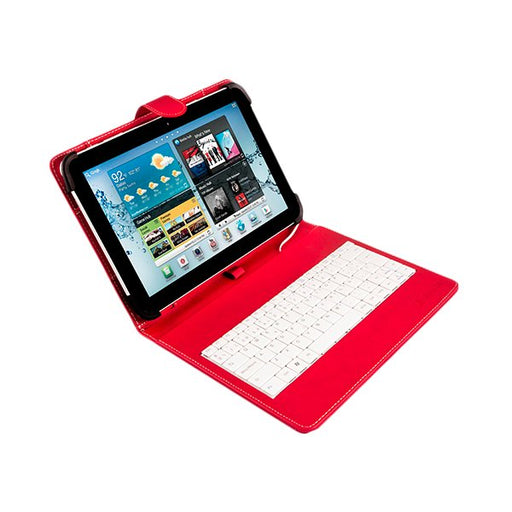 EAN 8420738191610 - SilverHT 111916140199 teclado para móvil Español MicroUSB Rojo, Blanco imagen 1