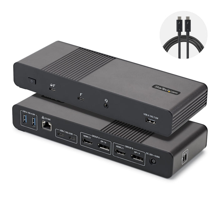 EAN 65030921879 - StarTech.com 206UE-TB5USB4DOCK base para portátil y replicador de puertos Alámbrico Thunderbolt 5 Negro, Gr imagen 1