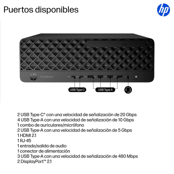 EAN 0199764821522 - HP EliteDesk 8 SFF G1i AI PC Intel Core Ultra 5 235 16 GB DDR5-SDRAM 512 GB SSD Windows 11 Pro Negro imagen 4