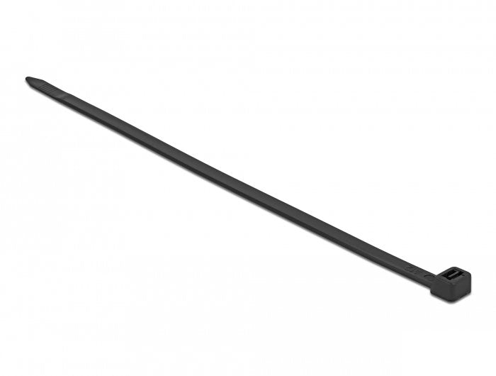 Delock 19742 Sujetacables 1220 Mm La X 9 Mm An (10 Unidades) Negro