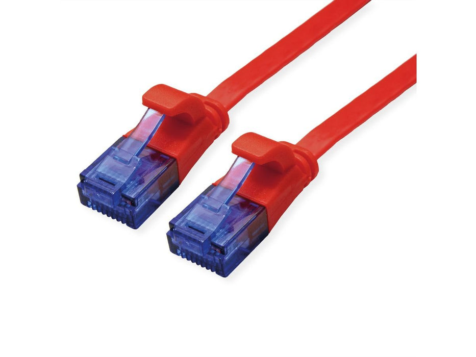 Value Cable De Red Cat.6a (Class Ea) Utp, Extra-Flach, Rot, 2 M
