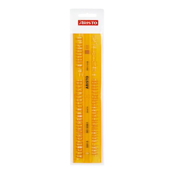 EAN 9003182530151 - Aristo AR5301/5 Amarillo Plástico Plantilla de letras/números imagen 4