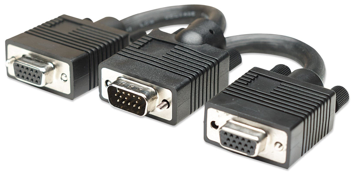 Manhattan Svga Y Cable Hd15 M 2xh 0.15cm Negro