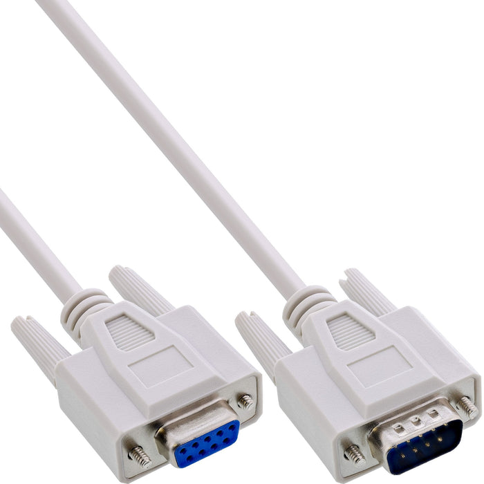 40er Bulk-Pack Inline® Serial Cable Molded Db9 Macho A Hembra 1:1 Grey 2m