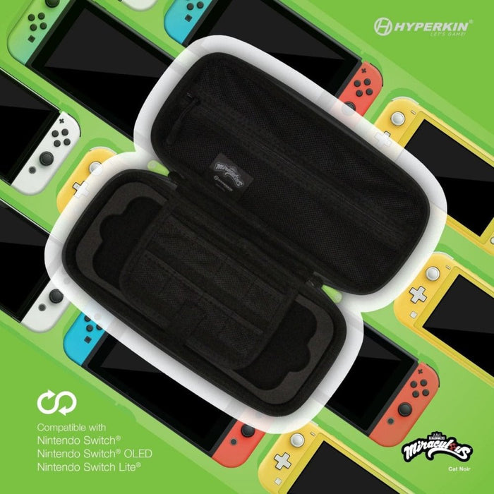 Hyperkin Travelcase Miraculous Cat Noir Switch