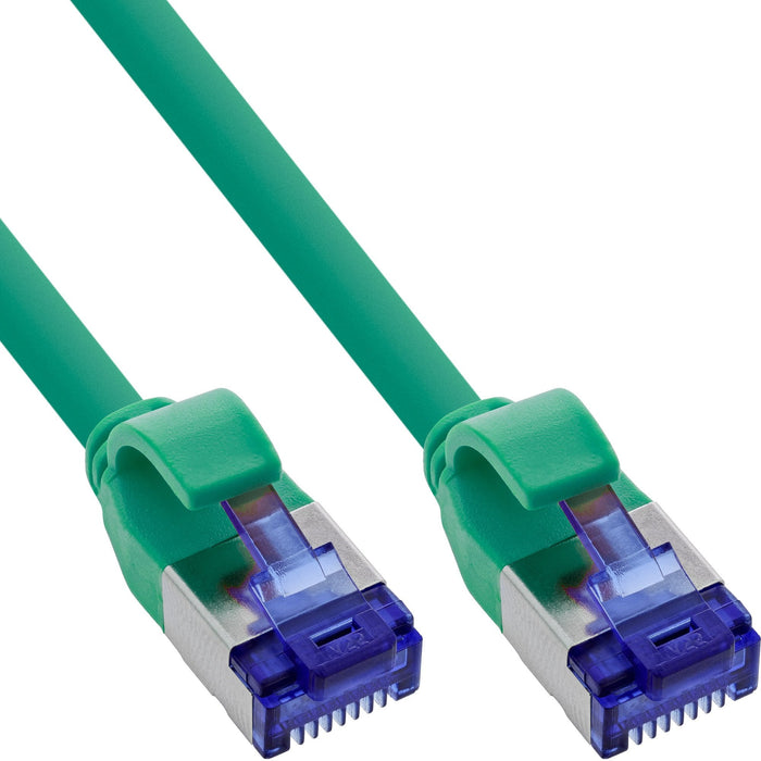 Inline® Cable De Red Slim, Cat.6a, S/Ftp, Tpe (Lszh) Flexible, Poe, Green, 20m