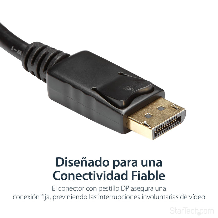 EAN 0065030836876 - StarTech.com DP2HDMI2 adaptador de cable de vídeo 0,21 m Negro imagen 9