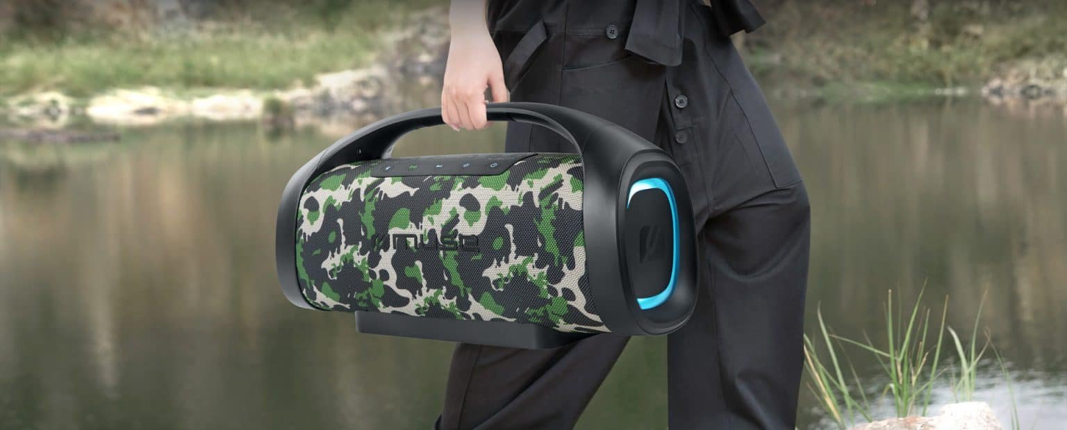 Altavoz  Muse M-980 Ca Portable Bluetooth Speaker Splash Proof, Camouflage