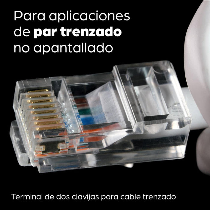 EAN 0766623502344 - Intellinet 502344 conector RJ-45 Transparente imagen 3