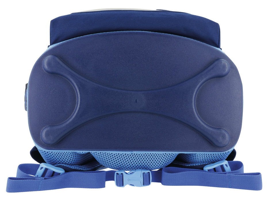 Mochila Escolar Herlitz Ultralight Azul, Estuche Estudiante Con 16 Piezas, Mocasines Ovalados, Bolsa De Deporte, 2 Aplicaciones 50046164