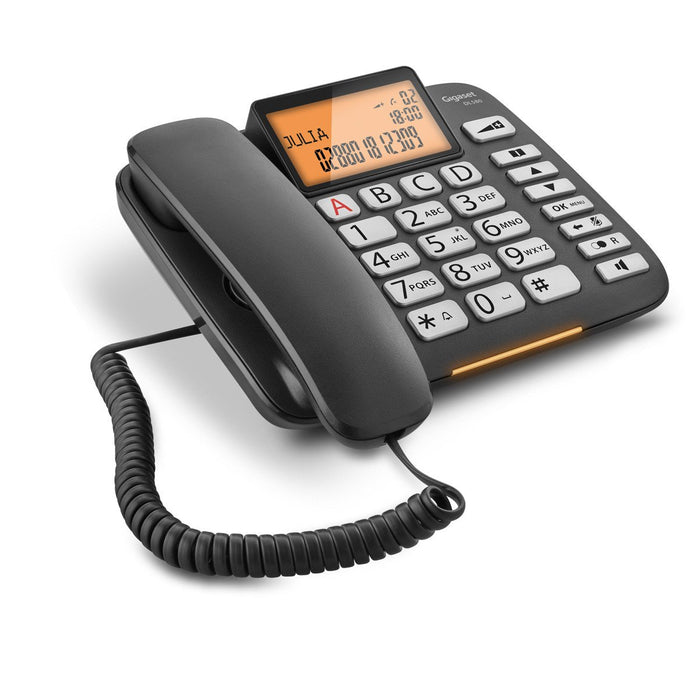 EAN 4250366855370 - Gigaset DL580 Teléfono analógico Identificador de llamadas Negro imagen 1