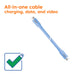 EAN 8719214472948 - CLUB3D CAC-3003 cable USB USB4 Gen 2x2 2 m USB C Azul imagen 3