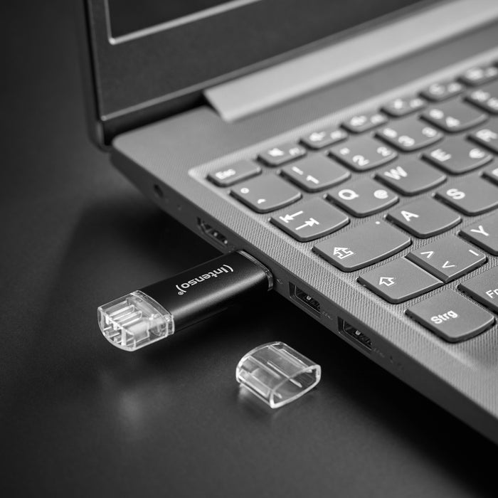 EAN 4034303038404 - Intenso Twist Line unidad flash USB 16 GB USB Type-A / USB Type-C 3.2 Gen 1 (3.1 Gen 1) Antracita imagen 4