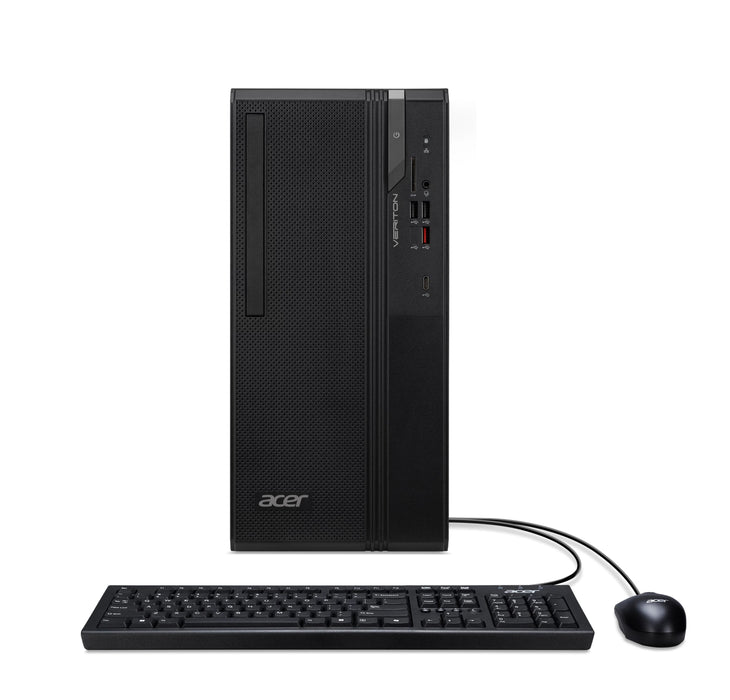 Acer Veriton S2 Vs2735g Torre Core Ultra 7 265 / Hasta 5.3 Ghz Ram 16 Gb Ssd 512 Gb Intel Graphics Gigabit Ethernet Bluetooth 5.4 Ieee 802.11ax (Wi-Fi 6) Ieee 802.11be (Wi-Fi 7) Win 11 Pro Monitor: Ninguno