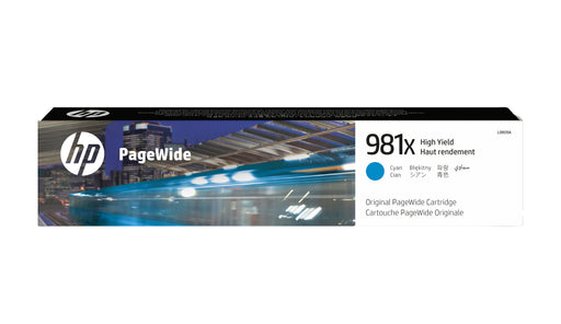 EAN 0889296095255 - HP 981X High Yield Cyan Original PageWide Cartridge cartucho de tinta 1 pieza(s) Alto rendimiento (XL) imagen 1