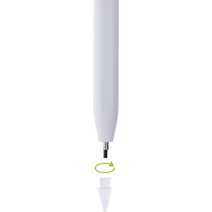 Inline Stylus - Tabletstift Para Apple Ipads - Con Batería - Usb-C - Blanco