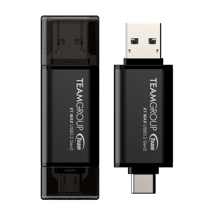 EAN 4711430803623 - Team Group X1 MAX unidad flash USB 512 GB USB Type-A / USB Type-C 3.2 Gen 2 (3.1 Gen 2) Negro imagen 2