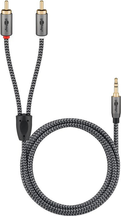 EAN 4040849652882 - Goobay 65288 cable de audio 2 m 3,5mm 2 x RCA Negro, Plata imagen 5