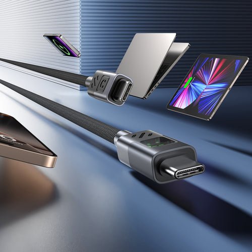 Unitek C14158abk01-3m Usb-C Cable Charging With Led Display 3m Black