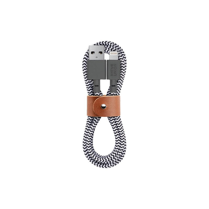 EAN 4895200429814 - Native Union BELT-KV-CL-ZEB-3 cable de conector Lightning 3 m Negro, Gris, Blanco imagen 1