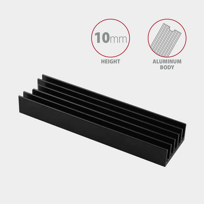 EAN 8595247905550 - Axagon CLR-M2L10 sistema de refrigeración para ordenador M.2 NVMe SSD, Unidad de estado sólido Disipador  imagen 3