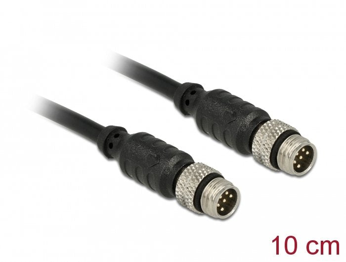 Delock M8 Sensor-   Aktorverlängerungscable 6 Pin Stecker Zu 6 Pin Stecker Wasserdicht 10 Cm