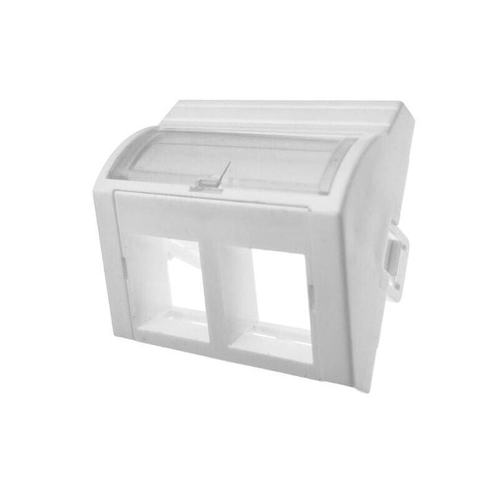 Adapter 45x45 2xrj45 (Wypukly Katowy)