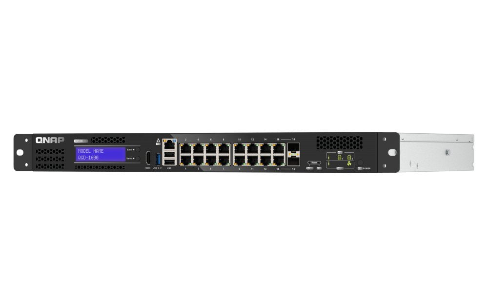 EAN 4711103083918 - QNAP QGD-1600 Gestionado Gigabit Ethernet (10/100/1000) 1U Negro, Gris imagen 4
