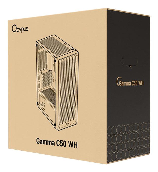 Caja Pc Ocypus Gamma C50 (Blanco, Tempered Glass) Gamma-C50-Whg000xx-Gl