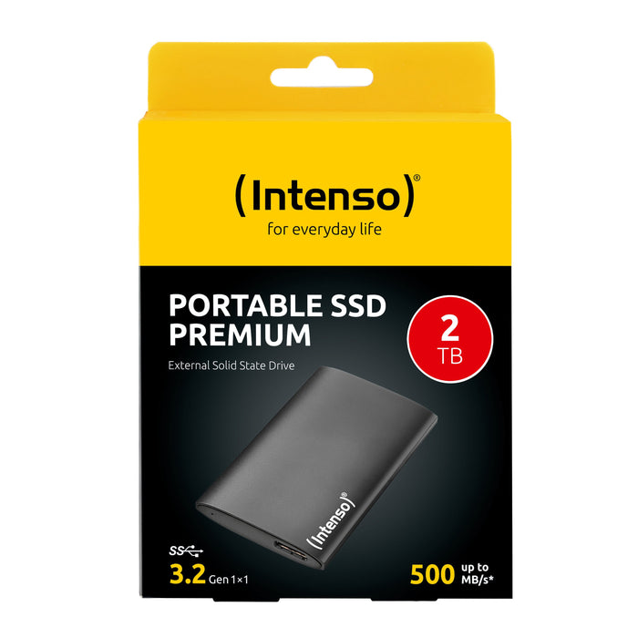 EAN 4034303035038 - Intenso 3823471 unidad externa de estado sólido 2 TB USB tipo A 3.2 Gen 1 (3.1 Gen 1) Negro imagen 2