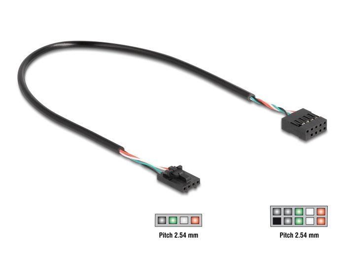 Delock Cable Usb 2.0 Pfostenhembra 2,54 Mm 4 Pin A Usb 2.0