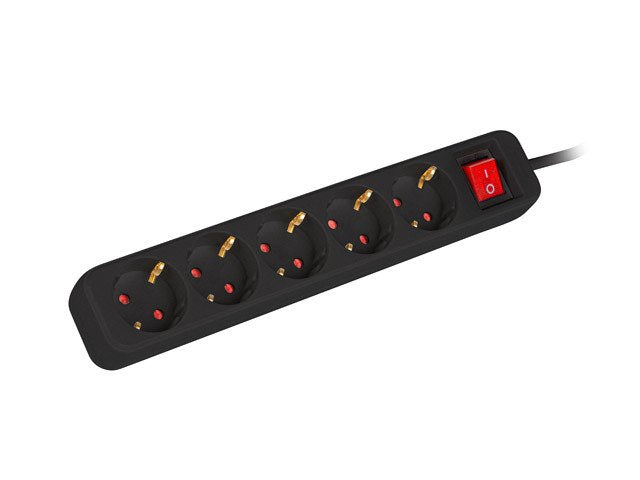 EAN 5901969429152 - Lanberg PS1-05F-0150-BK base múltiple 1,5 m 5 salidas AC Interior Negro imagen 2