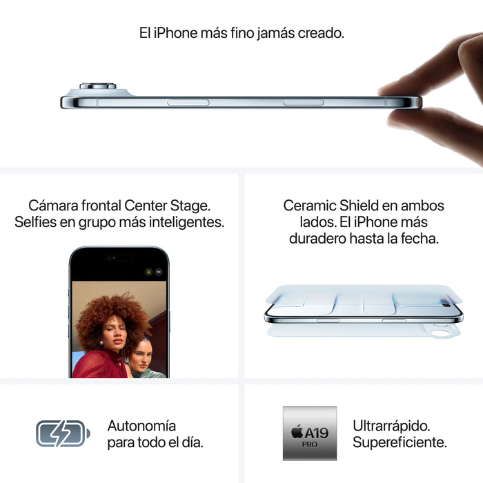 EAN 0195950622782 - Apple iPhone Air 16,5 cm (6.5") SIM doble iOS 26 5G USB Tipo C 256 GB Blanco imagen 6