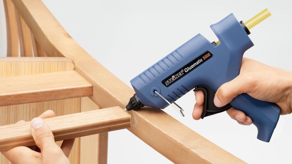EAN 4007841332716 - STEINEL Gluematic 5000 Pistola de cola termofusible Azul 500 W imagen 2