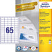 EAN 4004182036662 - Avery 3666 etiqueta autoadhesiva Rectángulo Permanente Blanco 6500 pieza(s) imagen 1