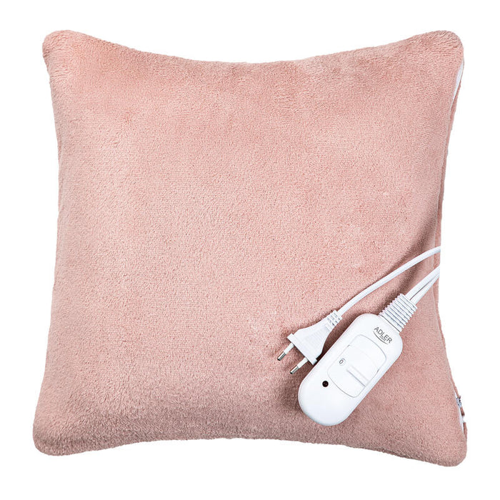 Adler Ad 7444 Electric Heating Pad, Super Soft, 2 Heat Settings, 38x38 Cm, Pink