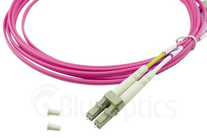 Cable Blueoptics Sfp3133fu7.5mk De Fibra Optica 7,5 M Lc St Om4 Magenta