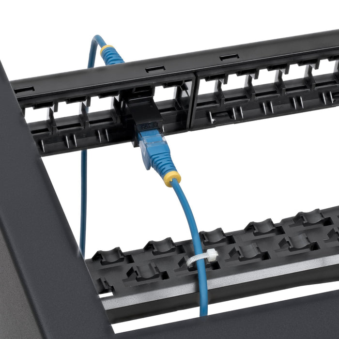 Startech.Com Startech - Patch Panel - Apto Para Montaje En Pared, Rack Montable - Cat 5e/6 - Utp - Negro - 1u - 48.3 Cm (19")