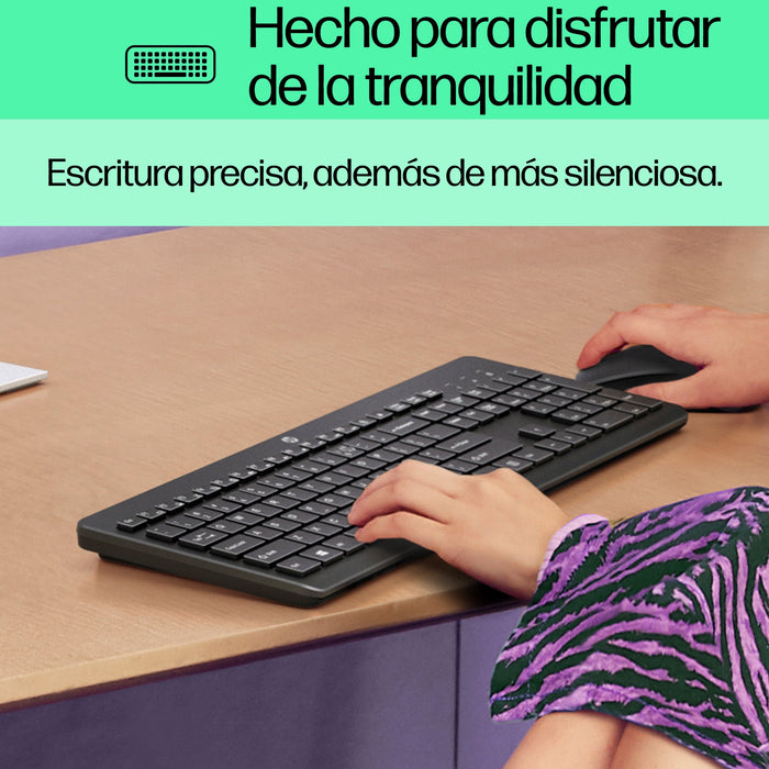 EAN 0195908430049 - HP 230 Wireless Keyboard teclado Universal RF inalámbrico Negro imagen 4