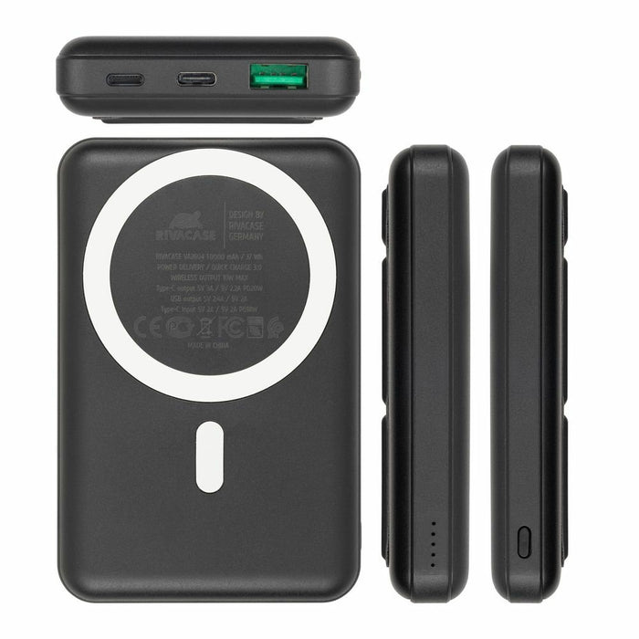 EAN 4260709013374 - Rivacase VA2604 batería externa Polímero de litio 10000 mAh Cargador inalámbrico Negro imagen 6