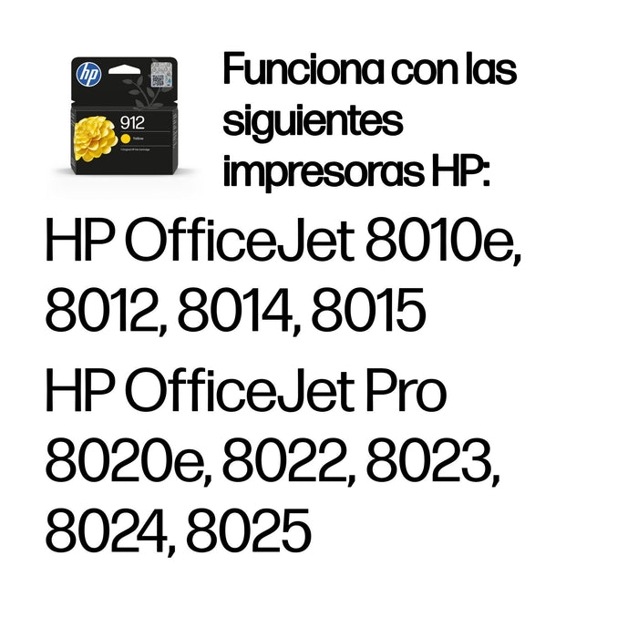 EAN 0192545866798 - HP 912 Yellow Original Ink Cartridge cartucho de tinta 1 pieza(s) Rendimiento estándar imagen 2