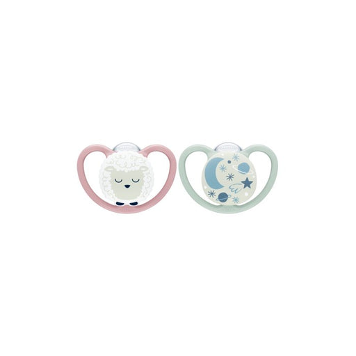 EAN 4008600430469 - NUK 10176328 chupete de niño Chupete clásico para bebés Ortodóntico Silicona Color menta, Rosa imagen 1