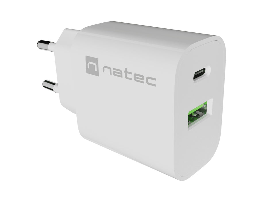 EAN 5901969450156 - NATEC Ribera Universal Blanco Corriente alterna Carga rápida Interior imagen 1
