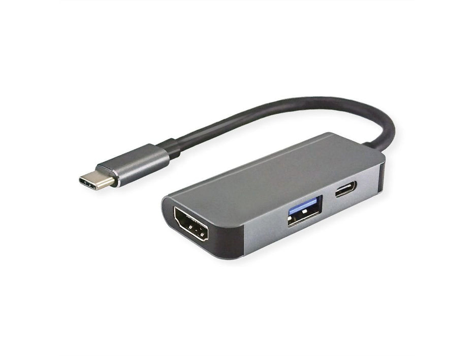 Value Display Adapter Usb Typ C - Hdmi + Usb 3.2 Gen 1 A + Typ C Pd