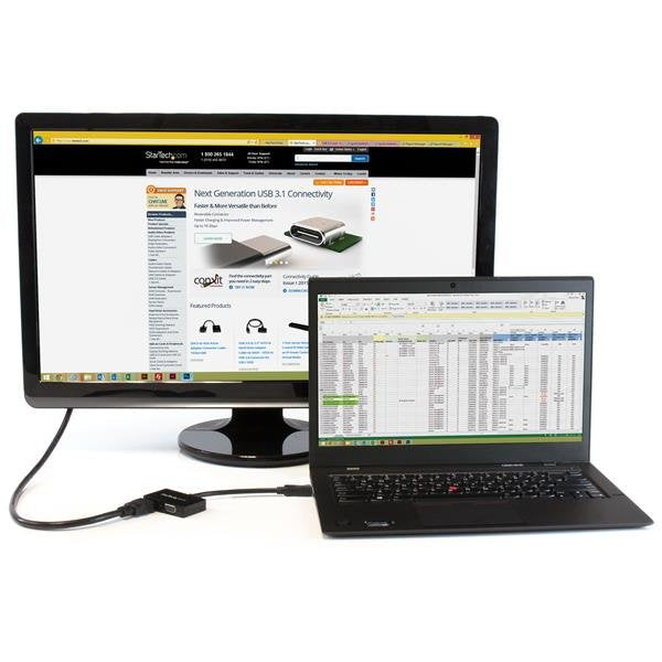 EAN 0065030860413 - StarTech.com DP2HDVGA adaptador de cable de vídeo 0,15 m Negro imagen 5