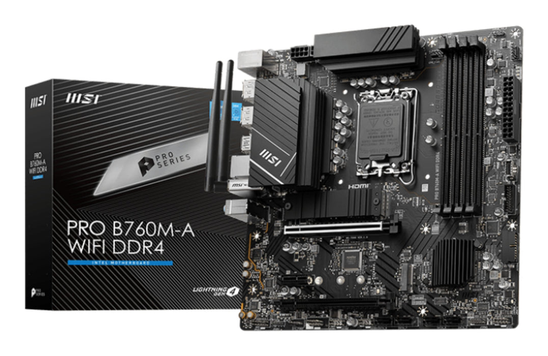 EAN 4711377026383 - MSI PRO B760M-A WIFI DDR4 placa base Intel B760 LGA 1700 micro ATX imagen 1