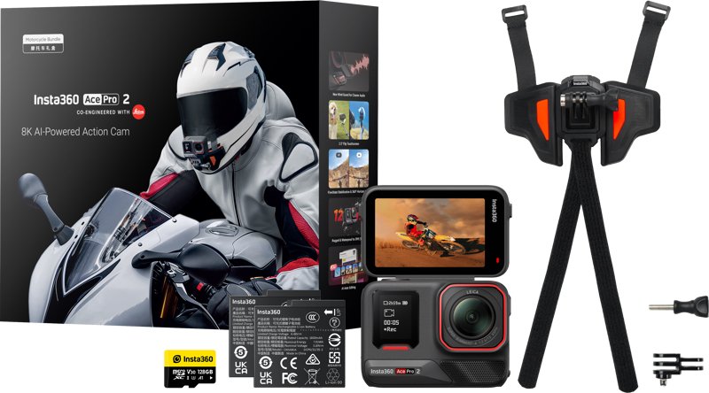 Insta360 Ace Pro 2 Actioncam Motorrad Combo