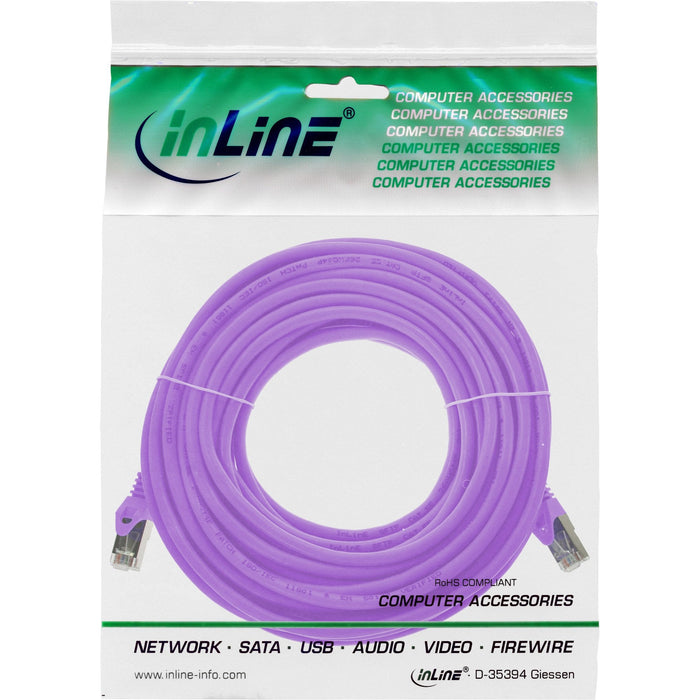 Cable De Red Inline Sf/Utp Cat.5e Violeta 10m