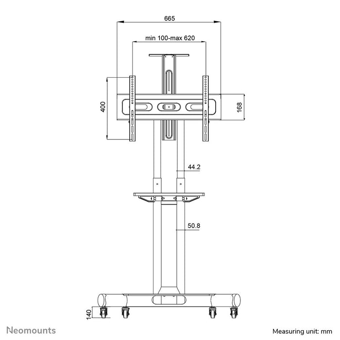 EAN 8717371447083 - Neomounts NM-M1700BLACK mueble y soporte para dispositivo multimedia Negro Soporte de suelo fijo imagen 14