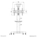 EAN 8717371447083 - Neomounts NM-M1700BLACK mueble y soporte para dispositivo multimedia Negro Soporte de suelo fijo imagen 14